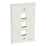 NK3FNIW - Panduit Placa de Pared Vertical / 3 Puertos Keystone / ABS NK3FNIW