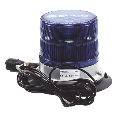 X7960B-VM - Baliza LED de Pulso / SAE Clase I / 11 Patrones de Flash / 12-24 VDC / IP67 / Montaje Magnético de Vacío