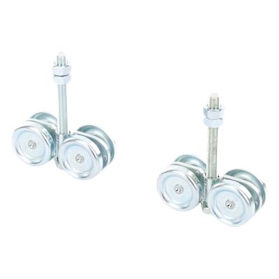 1991-8125 - ECO KIT 4C - M / Kit de Carretillas de Cuatro Ruedas / Carga Soportada de 150 lbs / Incluye Dos Carretillas Para Puertas Colgantes