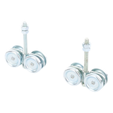 1991-8125 - ECO KIT 4C - M / Kit de Carretillas de Cuatro Ruedas / Carga Soportada de 150 lbs / Incluye Dos Carretillas Para Puertas Colgantes