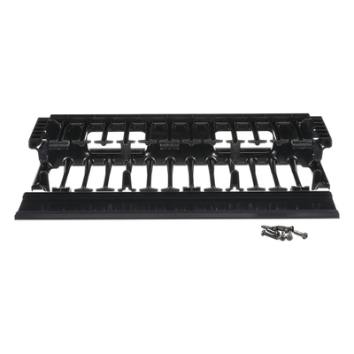 NMF2 - Organizador de Cables Horizontal / Alta Densidad / 19in / 2UR / Frontal Único / ABS con Radio de Curvatura