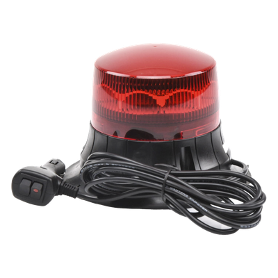 XM-1535-R - Burbuja LED Giratoria / 9 LEDs / Montaje Magnético / IP65 / 12 VCC / 2 Patrones de Destello