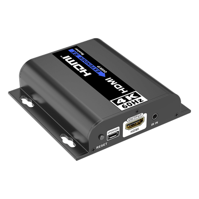 TT-483RX - Receptor Extensor HDMI sobre IP / 4K@60Hz / Alcance 120 m (393.7 ft) / HDMI 2.0 / HDCP 2.2 / 18 Gbps / IR Bidireccional / Matriz 256x256