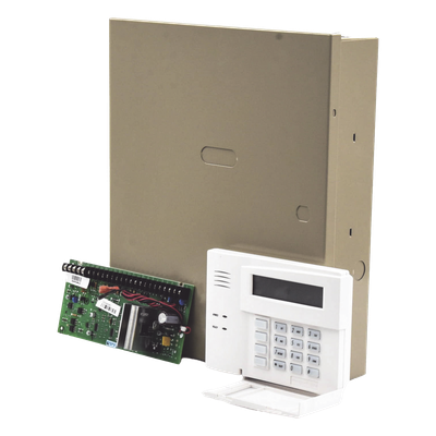 VISTA-48/6160RF - Panel de Control de Intrusión / 48 Zonas / 8 Cableadas + 40 Inalámbricas / 3 Particiones / Teclado Alfanumérico con Receptor Integrado / 16 Salidas Programables