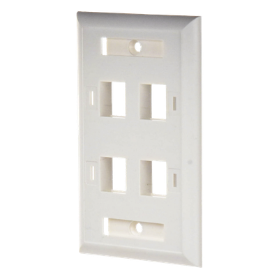 LP-FP-24 - Linkedpro By Epcom Placa de Pared Keystone / 4 Puertos / Espacio para Etiqueta LP-FP-24