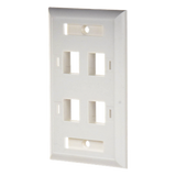 LP-FP-24 - Linkedpro By Epcom Placa de Pared Keystone / 4 Puertos / Espacio para Etiqueta LP-FP-24