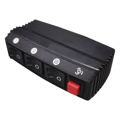 XDKQH01 - Switch de Control / 4 Interruptores / 12 VCC / 15 A / 104x55x33 mm / 4.09x2.17x1.30 in