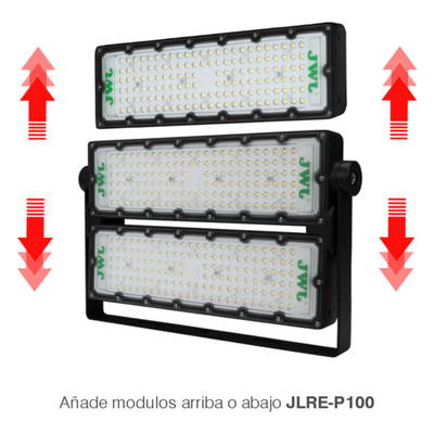 JLREP200 - Reflector LED 200 W /350 x 250 mm / 85 - 265 Vca~ 50/60Hz / TCC 6 500 K / Uso en exterior.