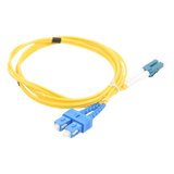 LP-FO-6060B - Cable de Fibra Óptica Monomodo UPC Duplex LC-SC, 2mm, 1m, Amarillo