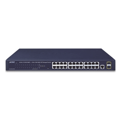 GS-4210-24T2S - PLANET GS-4210-24T2S switch Gestionado L2 Gigabit Ethernet (10/100/1000) 1U Azul