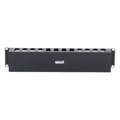 TH-ORG-2UR - Organizador de Cables Horizontal / 19" / 2UR / Acero Calibre 18 / Tapa PVC / 2.52' (30.24 in) de Profundidad