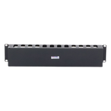 TH-ORG-2UR - Organizador de Cables Horizontal / 19" / 2UR / Acero Calibre 18 / Tapa PVC / 2.52' (30.24 in) de Profundidad