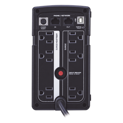 RT650 - Cyberpower UPS de 650 VA/400 W, Topología Standby, Compacto, Entrada 120 Vca NEMA 5-15P, Con 3