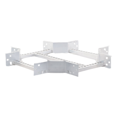 CHXE8R8X12AK - Charofil Derivación "X" Horizontal de Aluminio Perfil Z / Peralte 3 1/4" / Ancho 12"/ Radio 8"