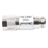UNAT-20 - Atenuador en Línea / 20 dB ±0.3 dB / 0.5 W / DC-6 GHz / Conectores N Macho-Hembra / 50 Ω