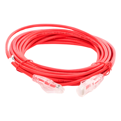 LP-UT6A-500-RD-28 - Linkedpro By Epcom Cable de Parcheo Slim UTP Cat6A / 5 m (16.40 ft) / 28 AWG LP-UT6A-500-RD-28