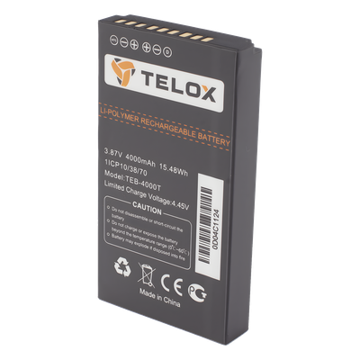 TEB4000T - Telox Batería Li-Ion / 4000 mAh / 3.8 VCC TEB4000T