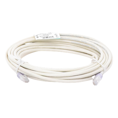 UTPSP30Y - Cable de Parcheo UTP Cat6 / 24 AWG / CM / 30 ft (9.14 m) / Blanco Mate