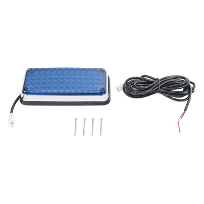 X-LTE-295-B - Luz de Advertencia LED / 66 LED / 7x3" / 12 VCC / 10 Patrones de Destello / Montaje Permanente / Color Azul