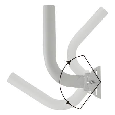 U-MOUNT - Montaje de Brazo Universal / Ajuste de Azimut 0 a 120° / Acero con Recubrimiento en Polvo / Diámetro 35 mm / Peso 1.2 kg / Compatible con Múltiples Marcas