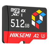 HS-TF-G3-PRO/512G - Tarjeta microSD Express / 512 GB / 900 MB/s Lectura / 620 MB/s Escritura / PCIe Gen 3x1 + NVMe / U3 A2 EX / -25°C a 85°C (-13°F a 185°F)