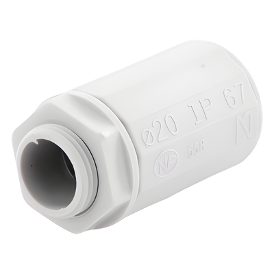 DX-43-220 - Gewiss Conector de Tubería Rígida a Caja / PVC Auto-extinguible / 20 mm DX-43-220