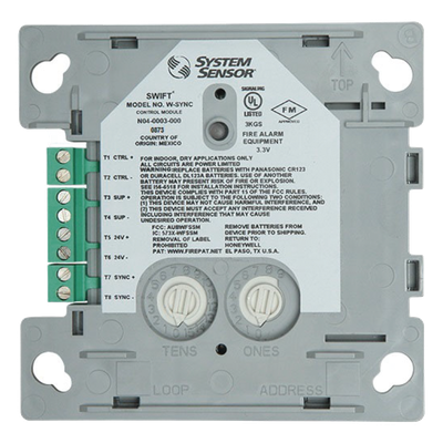 W-SYNC - Módulo de Sincronización Inalámbrico / Frecuencia 902-928 MHz / Malla en Cascada / Hasta 50 Dispositivos / Paneles Notifier, Fire-Lite, Silent Knight, Farenhyt