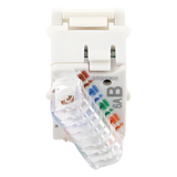 U6A-K02NS - Jack Keystone Cat6A UTP / Terminación T568A/B / Rango -10°C a 60°C / UL 94 V-0 / Conductores 24-22 AWG