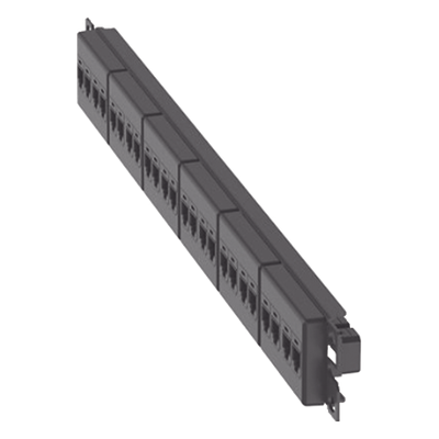 CP245E88BLY - Panel de Parcheo / 24 Puertos / Cat 5e / 1 UR / Plano / Negro