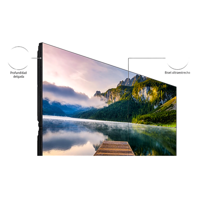 VM55BU-2X3 - Kit Video Wall LCD 2x3 / 6 pantallas 55" / 116" diagonal / 500 nits / 24/7 / Daisy Chain DisplayPort / Montajes pared incluidos
