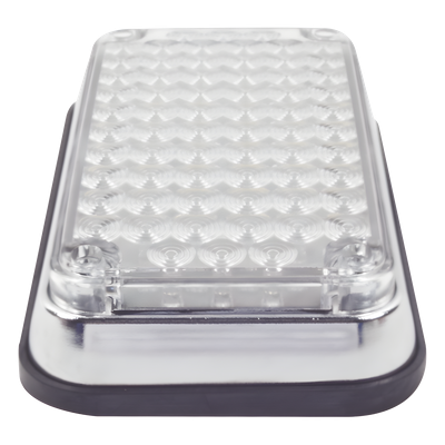 X-LTE-595-W - Luz de Advertencia LED / 6x4 Pulgadas / 66 LED de Alta Intensidad / 12 VCC / 10 Patrones de Destello / Montaje Permanente