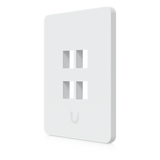 UACC-WP-KEYSTONE-V-4P - Placa Keystone / 4 Puertos / Superficie Pintable / Montaje 1-Gang / Paquete 4 Piezas