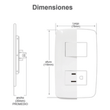 JTL-B72-28 - Toma Telefónica / Color Blanco.