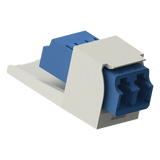 CMDSLCZIW - Módulo Acoplador / LC Duplex / Fibra Monomodo OS1/OS2 / Mini-Com / Cerámica Zirconia / Blanco Mate