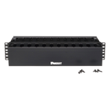 WMP1E - Organizador de Cables Horizontal / Doble Frontal y Posterior / 2UR / 19in / ABS