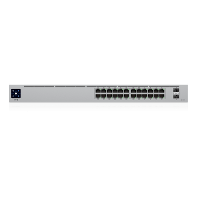 USW-24-POE - Ubiquiti UniFi 24-Port PoE Gestionado L2/L3 Gigabit Ethernet (10/100/1000) Energía sobre Ethernet (PoE) 1U Plata