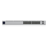 USW-24-POE - Ubiquiti UniFi 24-Port PoE Gestionado L2/L3 Gigabit Ethernet (10/100/1000) Energía sobre Ethernet (PoE) 1U Plata