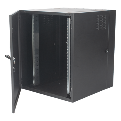 WC3-S101-18 - Gabinete de Montaje en Pared / 18U / 737 mm (29 in) Ancho / 762 mm (30 in) Profundidad / Puerta Sólida Frontal / Paneles Laterales Ventilados / IP20 / NEMA Type 1