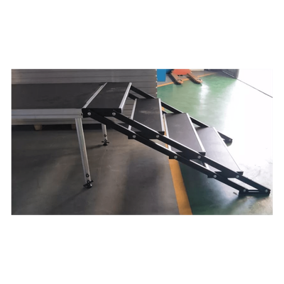 YSL1 - Escalera para Tarima / Altura Ajustable 100-170 cm (3.3-5.6 ft) / Ancho 100 cm (3.3 ft) / Superficie Antideslizante / Aluminio / Compatible Tarimas YS4