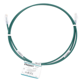 UTP28SP5GR - Cable de Parcheo Cat6 / UTP 28AWG / 1.52m (5 pies) / Verde / Diámetro 3.8mm / CM/LSZH