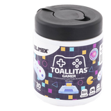 TOALLITAS-GAMER - Toallitas de Limpieza / Antiestáticas / Antibacteriales / 30 Unidades / Aroma Chicle