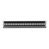 ZS-PNL-24E - Patch Panel / Blindado / 24 Puertos / Modular Vacío / Plano / 1UR / Cat 6A / Acero 18 Gauge