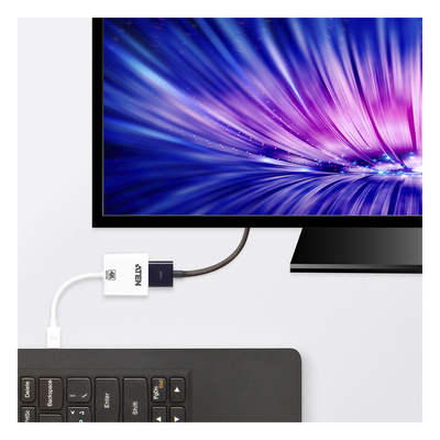 VC981 - Adaptador activo / Mini DisplayPort a HDMI / 4K@30Hz / DisplayPort 1.2a / HDCP 1.3 / 6.89x1.77x0.59 in