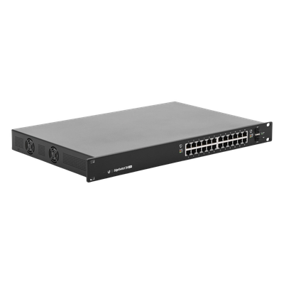 ES-24-250W - Ubiquiti ES-24-250W switch Gestionado L2/L3 Gigabit Ethernet (10/100/1000) Energía sobre Ethernet (PoE) 1U Negro