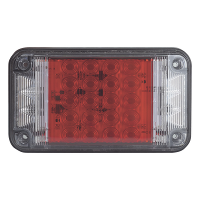 XLTE2345R - Luz de Advertencia LED / 66 LEDs / 7x4 Pulgadas / 12 VCC / 10 Patrones de Destello / Montaje Permanente