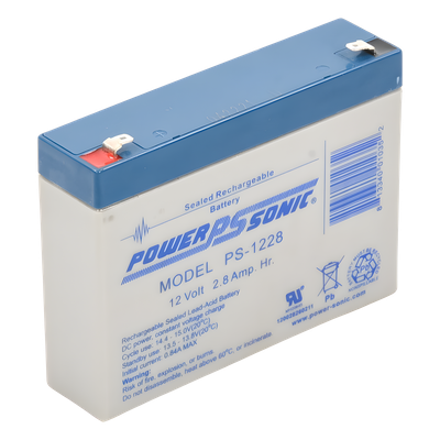 PS-1228 - Power Sonic Batería de Respaldo AGM/VRLA / 12V 2.8Ah / Terminales F1 PS-1228