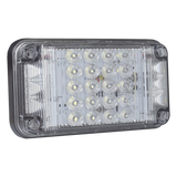 XLTE2345W - Luz de Advertencia LED / 7x4" / 66 LED / 12 VCC / 1 A / 10 Patrones de Destello / Luz de Trabajo Integrada