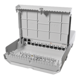 CRS310-1G-5S-4S+OUT - CRS310-1G-5S-4S+OUT, NetFiber 9, Ruteador/Switch exteriores, 1xGigaEth, 5xSFP 1Gbps, 4xSFP+ 10Gbps
