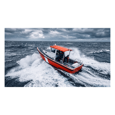 UM-385BK - Radio Móvil Marino VHF / 25W / DSC Clase D con GPS / IPX4 / Pantalla LCD / Triple Watch