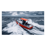 UM-385BK - Radio Móvil Marino VHF / 25W / DSC Clase D con GPS / IPX4 / Pantalla LCD / Triple Watch